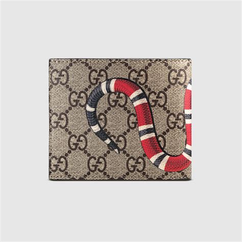 gucci wallet men snake|gucci men's bifold wallet.